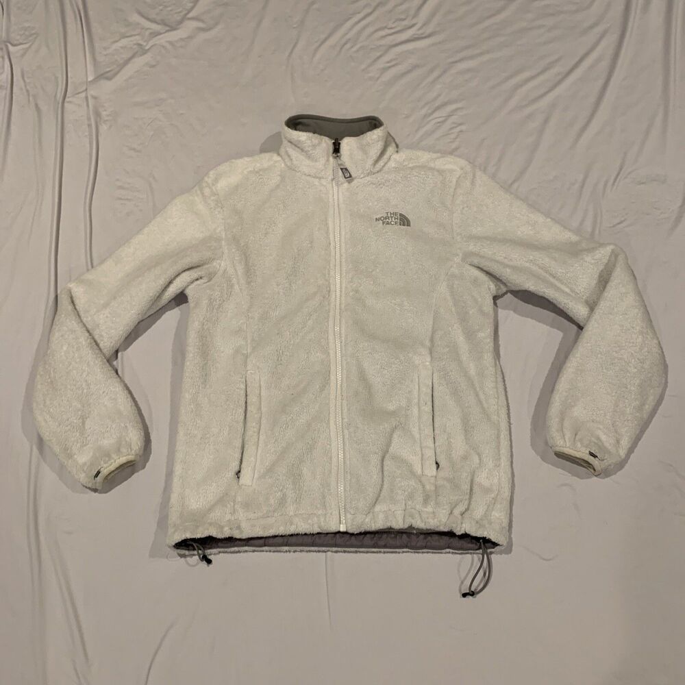 The North Face Womens Osito 2 Fleece Jacket AAHY White Full Zip Sz S